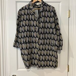 Artsy Printed Oversized Jacket